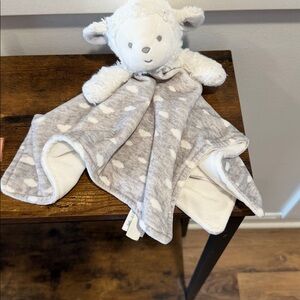 Retired Carter's Just One You Lamb Clouds Baby Security Blanket Lovey Gray White